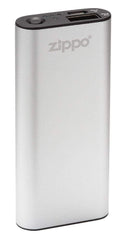 Zippo HeatBank 3 front view shows dual heat settings for customizable warmth.