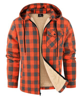 ZITY men's flannel jacket front view with full-zip for easy wear