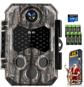 Zivolixd Trail Camera front view shows 84MP clarity for wildlife moments outdoors