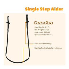 ZIVOXIA Climbing Stick Aider lightweight at 1.6 ounces for easy carry.