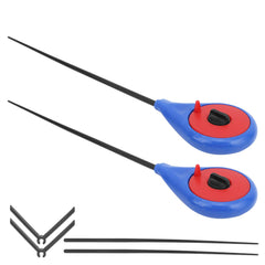 ZIZEV ice pole blue color enhances visibility on ice.