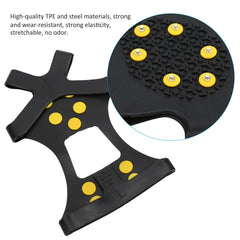 ZIZEV snow crampons blend TPE and steel for lasting durability.