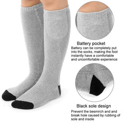 ZJchao heated socks ideal for hiking and camping in cold weather