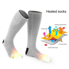 ZJchao heated socks unisex fit for all feet