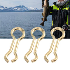 Close-up of M model 1.6x17.5mm steel alloy fishing wire eyes sinker
