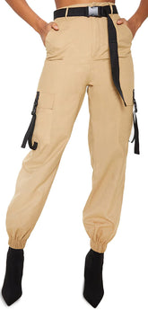 ZODLLS women's camo pants front view showing versatile cargo pockets for on-the-go storage