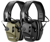 ZOHAN EM054 ear muffs in compact folded form for easy on-the-go shooting comfort