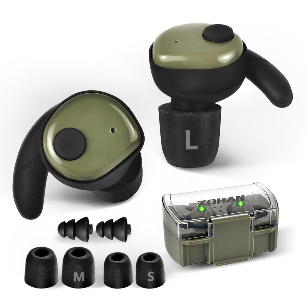ZOHAN EP02 earbuds in case for easy protection and portability.