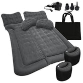 ZONETECH car trunk inflatable mattress on back seat for comfortable travel rest.