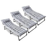 ZONETECH folding cot four-position frame offers versatile outdoor comfort.