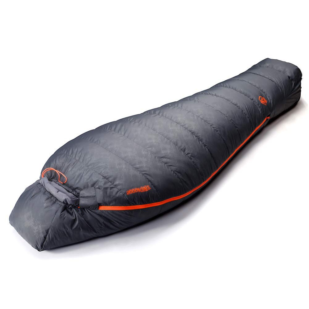 ZOOOBELIVES 10deg-down sleeping bag packed for backpacking warmth and easy travel