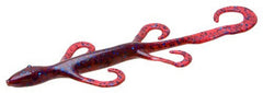 Zoom Bait 6-Inch Lizard Plum pack of 9 lures ideal for big lake bass