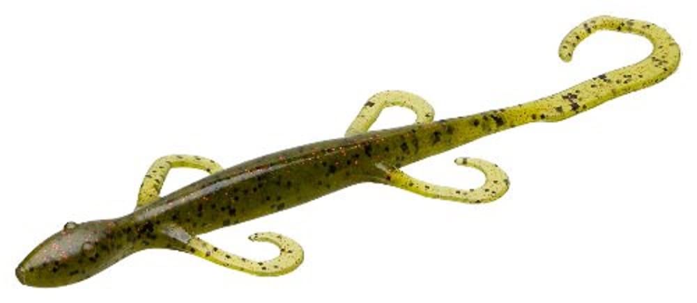 Zoom Bait 8-Inch Magnum Lizard Watermelon Red for big bass on Carolina rigs.