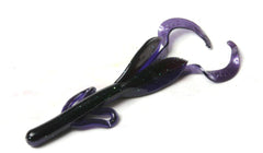Zoom Bait Baby Brush Hog gooseberry front view, ideal for bass fishing on Texas rigs.