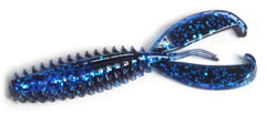Zoom Bait Craw JR Black Sapphire main shot shows floating lure for easy visibility