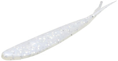 Zoom Bait Fluke 4-inch lure in blue pearl silver glitter, ideal for Alabama rigs