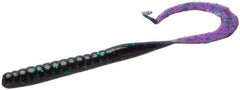 Zoom Bait Magnum II worm in Junebug color ready for pitching and flipping bass.