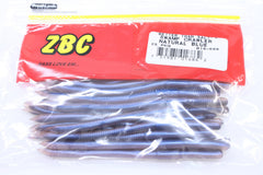 Zoom Bait Swamp Crawler 6-Inch Natural Blue, salt-impregnated for longer holds and better hookups.