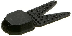 Zoom Bait Tiny Salty Chunk 2-inch solid black trailer with flapping legs for jig or spinner baits
