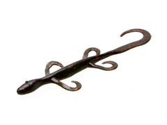 Zoom Mini Lizard Bait in Black Red Glitter delivers lively spring bass action.