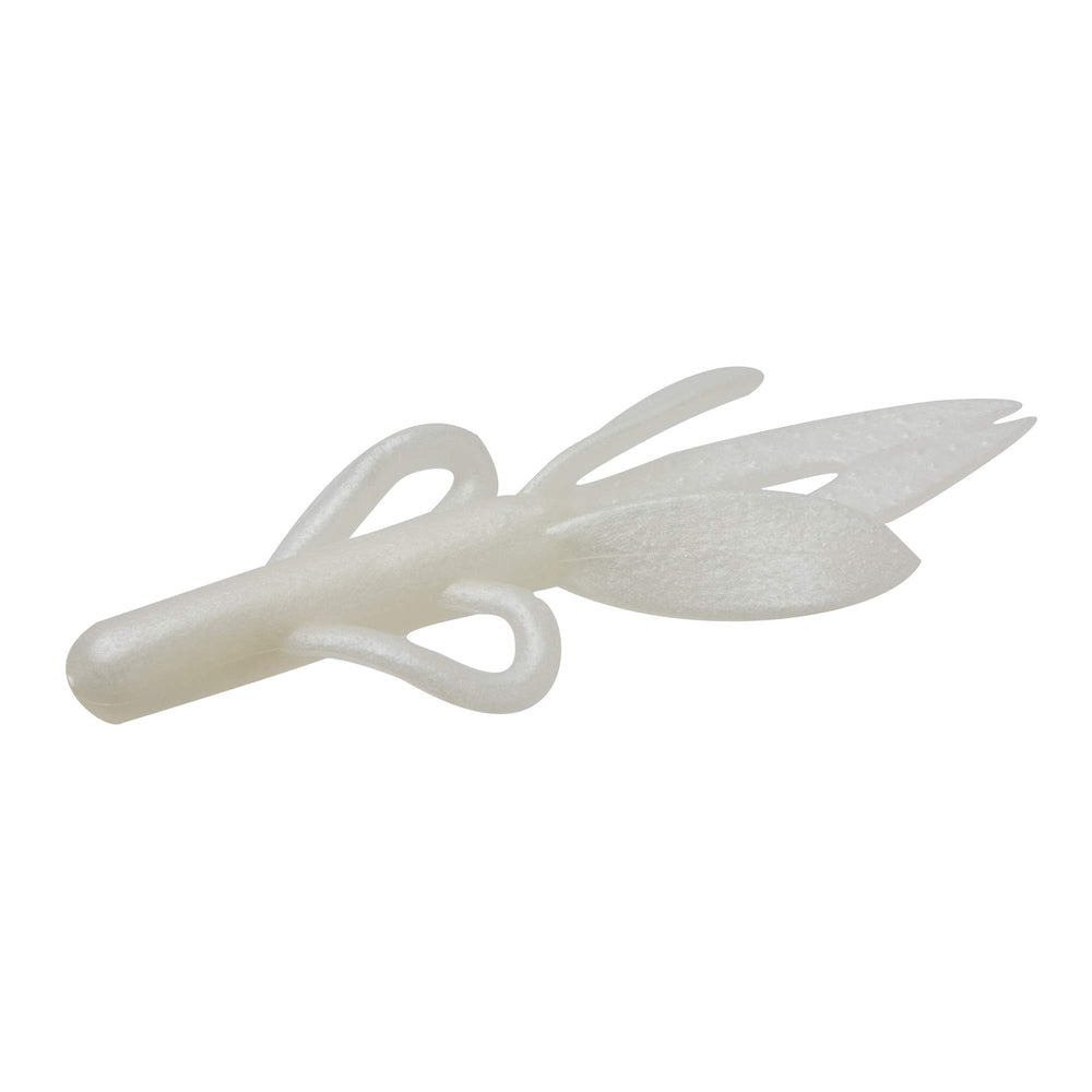 Zoom Super Hog Pack 10 lure in White Pearl for versatile rigs and retrieves.