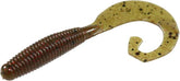 Zoom Tab Tail Grub 4in in green pumpkin red with lifelike action for bass.