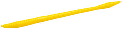 Zoom Bait Trick Worm on a shaky head in yellow, ideal for shallow-water bass.