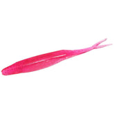 Front view of Zoom Salty Super Fluke 5.25 inch pink champagne
