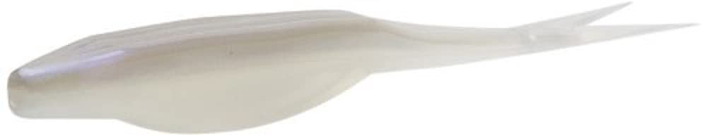 Zoom Bait Super Fluke JR Albino provides lifelike baitfish action to entice bass on slow retrieves