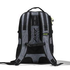 Zoot Ultra Tri Backpack water bottle pockets help hydration on the move.
