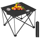 Zorpupoa folding table top view shows durable outdoor surface for picnics.
