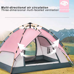ZPRYZHD pop up tent dual doors design for privacy and airflow.