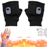 ZRW heated gloves women fingerless design enables easy touchscreen use.