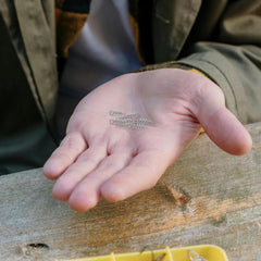 Fixed needle crank hooks and spring bait components