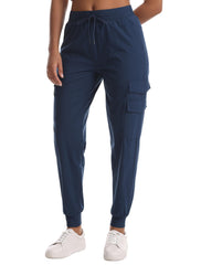 Zsenoxaxi womens cargo joggers front view with water resistance for hiking