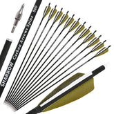 ZSHJGJR 30inch olive green carbon arrow shaft for precise target practice