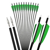 ZSHJGJR 30-inch carbon arrow in green for precise target practice.
