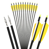 ZSHJGJR 30 inch archery arrow with carbon shaft for precise hunting shots.