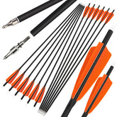 ZSHJGJR 30 inch carbon arrows with orange shaft for precise target practice