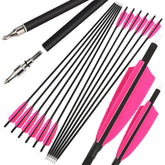 ZSHJGJR 30inch pink carbon arrow shaft for clear target visibility and accuracy