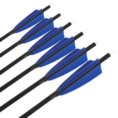 ZSHJGJR carbon arrows with 4 inch turkey feather fletching for stable flight.