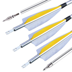 ZSHJGJR precision-500-spine archery arrows improve target-practice consistency