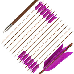ZSHJGJR flu-flu arrow with glued field points for secure head retention.