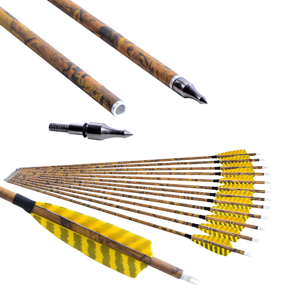 ZSHJGJR carbon arrow shaft in camo finish for durable field practice