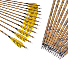 ZSHJGJR arrow with 4-inch turkey feather fletching for stable flight