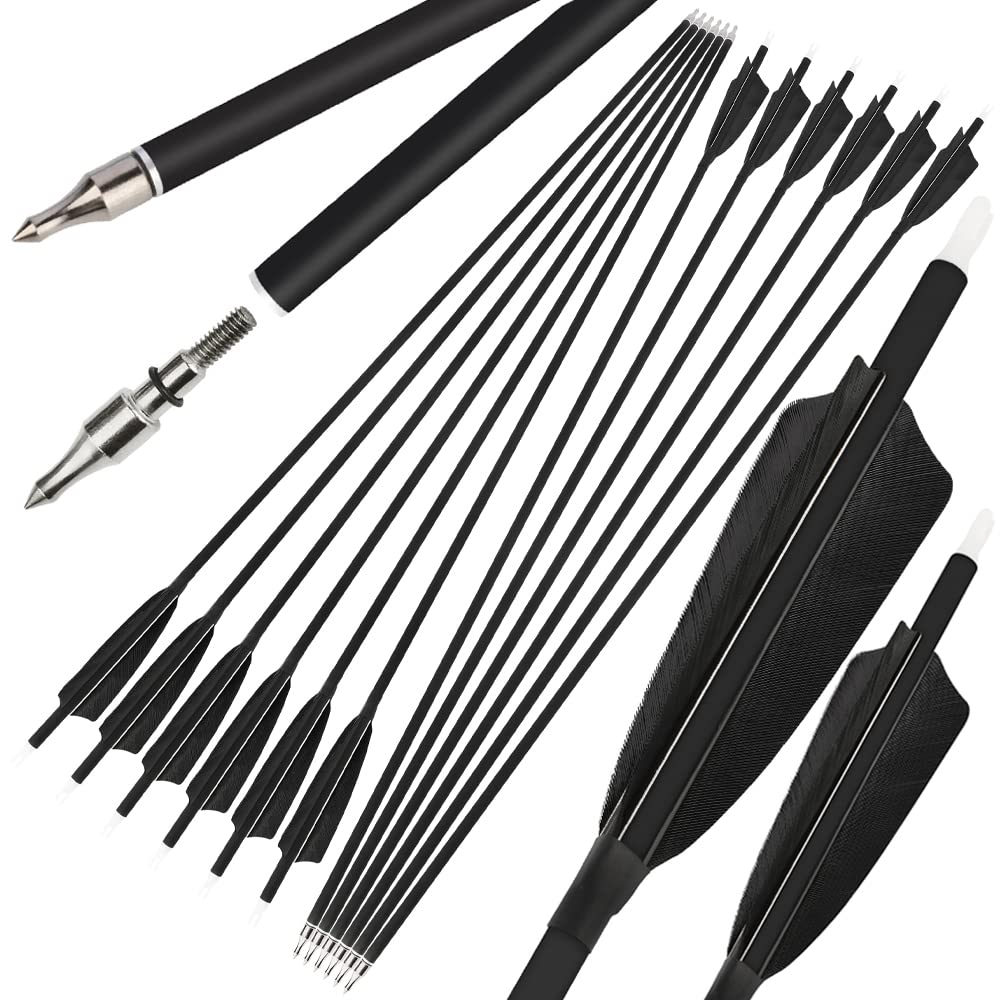ZSHJGJR 30-inch carbon arrow body enables precise target practice.