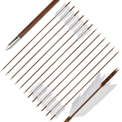 ZSHJGJR bamboo flu-flu arrows field-point tips reinforced to prevent loss