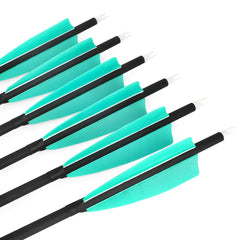 ZSHJGJR four-inch turkey feather fletching provides stability for practice shots.