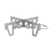 ZSYTF mini cross stand stove rack supports compact camping cooking setups.