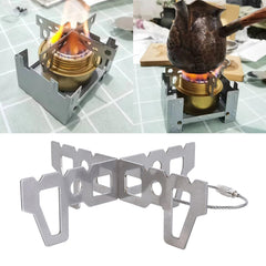 ZSYTF stainless steel cross base provides sturdy pot support for outdoor meals.